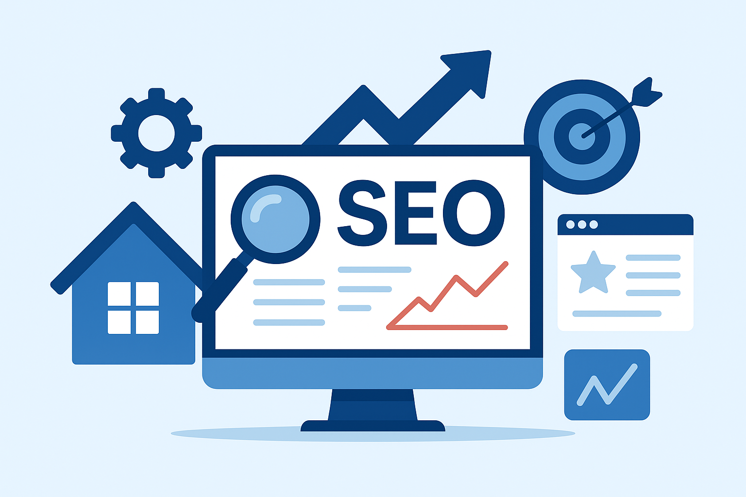 Plumbing SEO Services Illustration